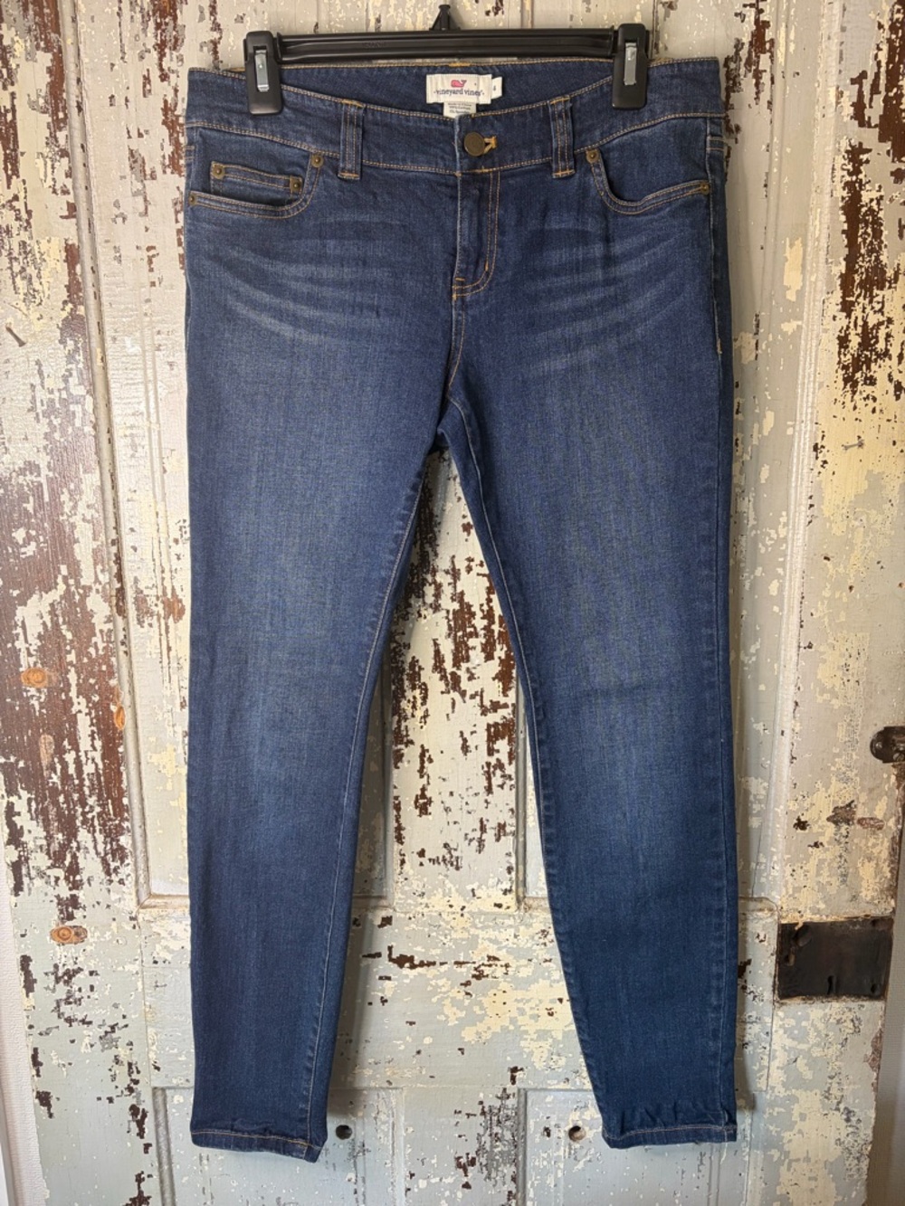 Vineyard Vines Women’s Jeans Slim Leg Stretch, Medium Blue Wash